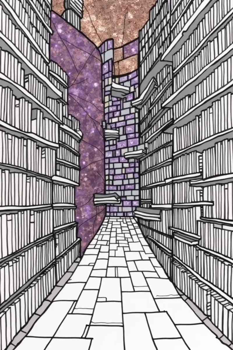 La Biblioteca 2 carta hahnemühle da Dustlight Atelier