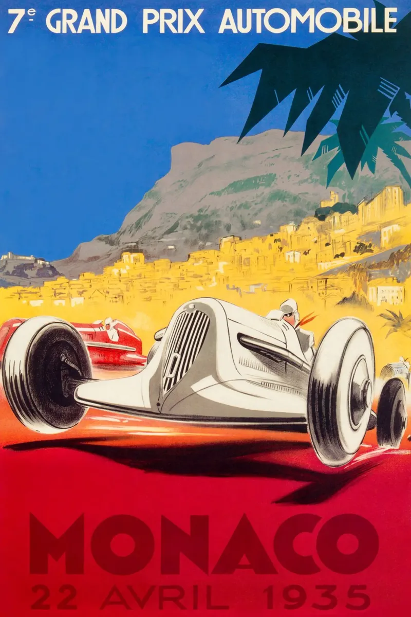Gran Premio di Monaco, 1935 poster da Maya Elliott