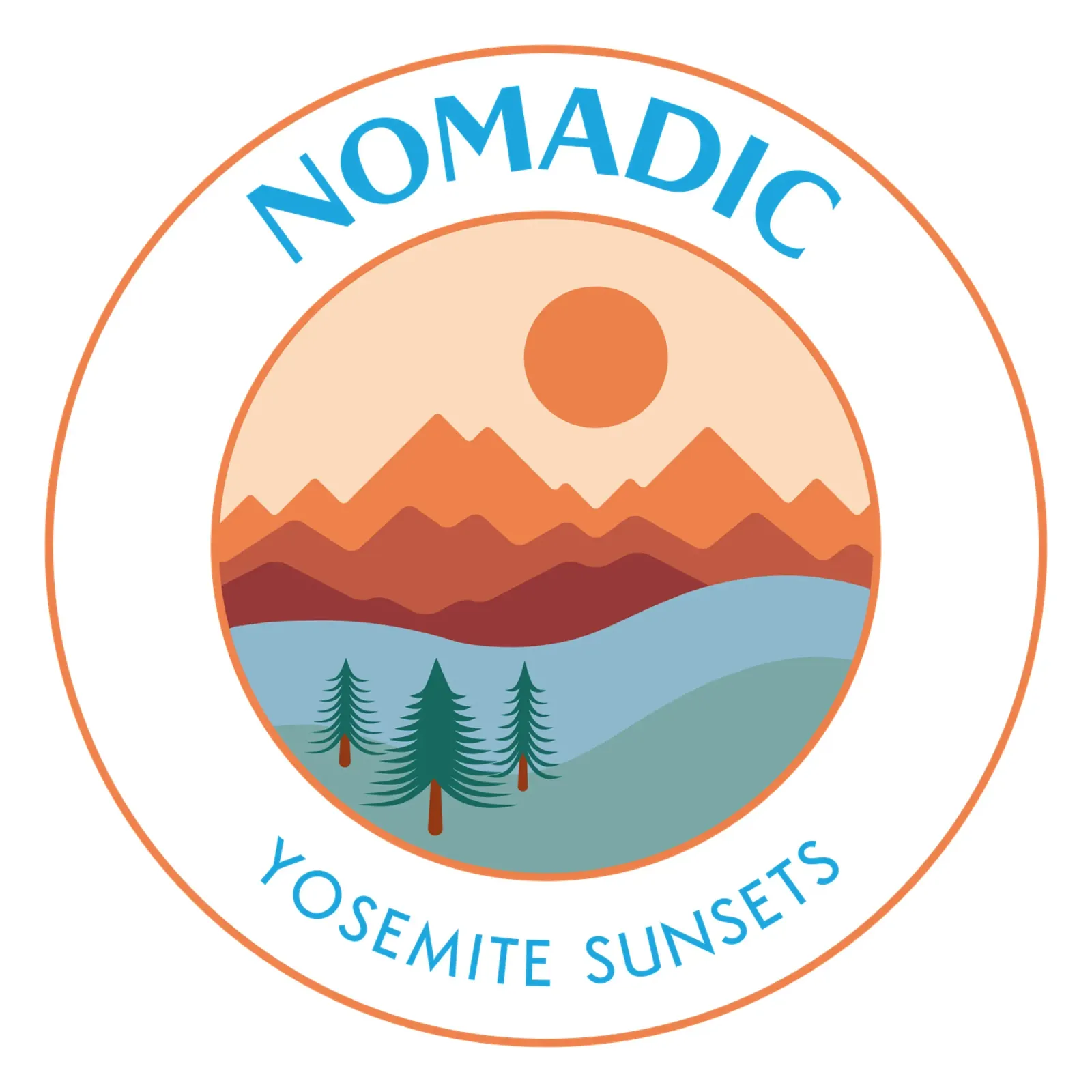 Yosemite Sunsets - Nomadic Badge carta hahnemühle da pierosvisuals