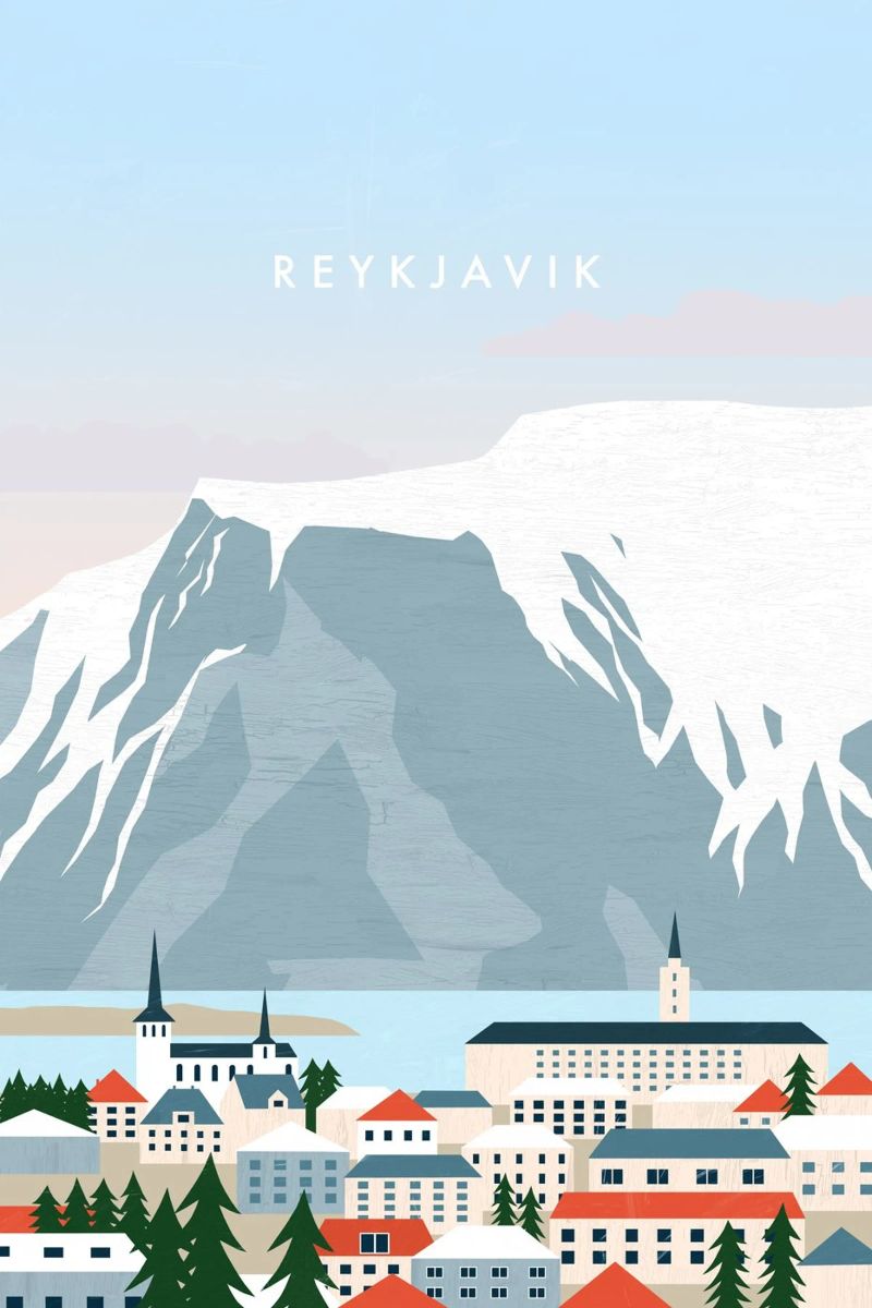 Reykjavik Poster von Katinka Reinke