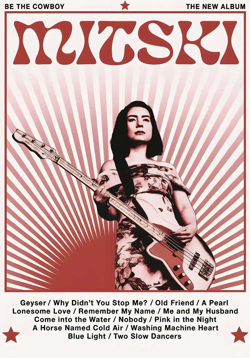XMOPNITIN Mitski Poster Be The Cowboy Album Music poster by DGUnder