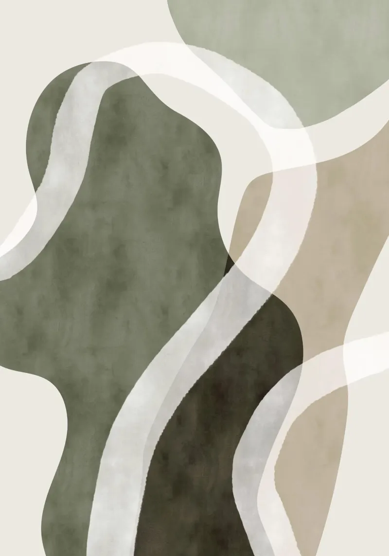 abstrakt geometrisch fließend Hahnemühle von Alexa Bell