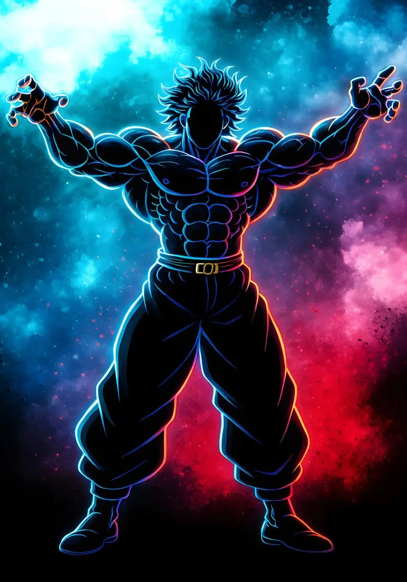 Soul Of baki hanma yujiro hanma alluminio dibond da DGSoulheroes