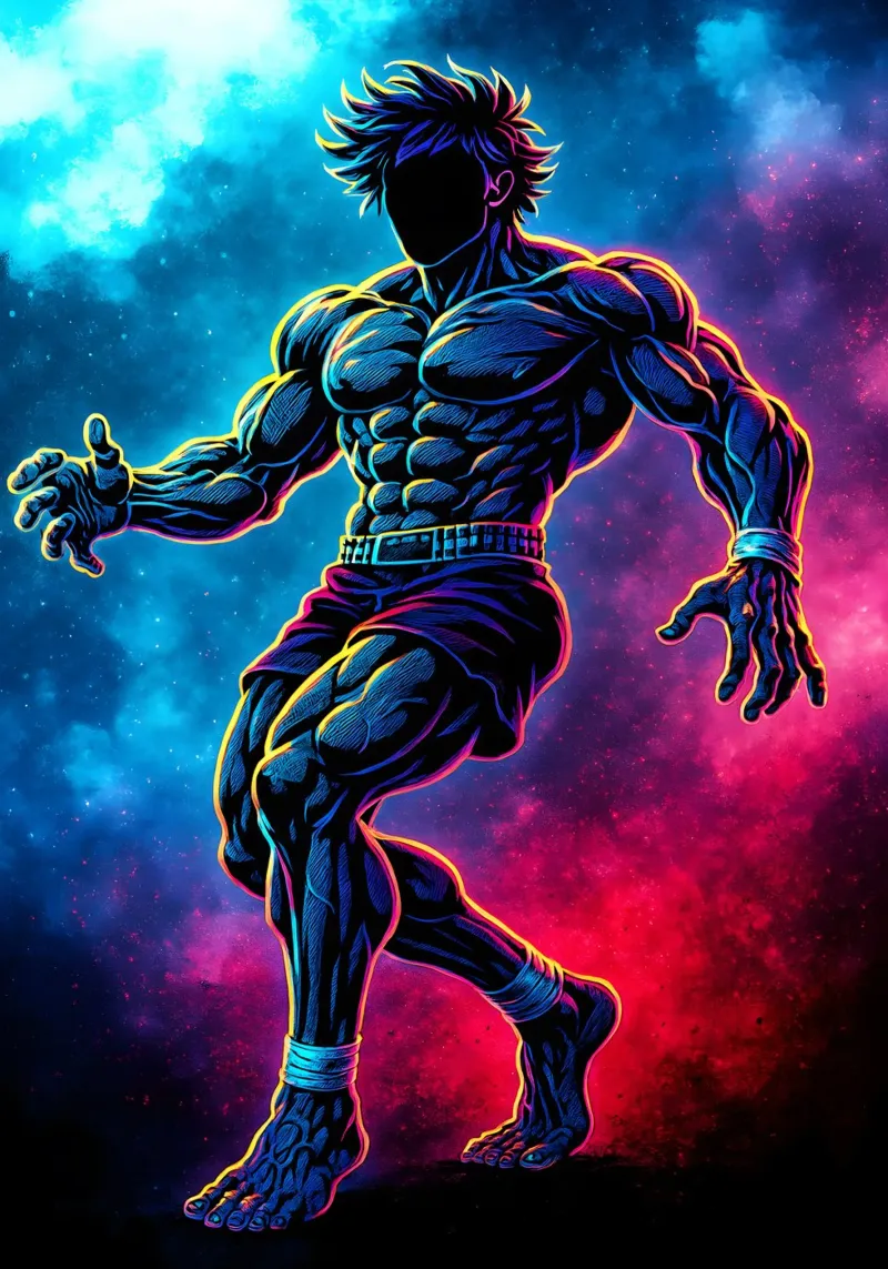 Soul Of baki hanma pellicola backlit da DGSoulheroes