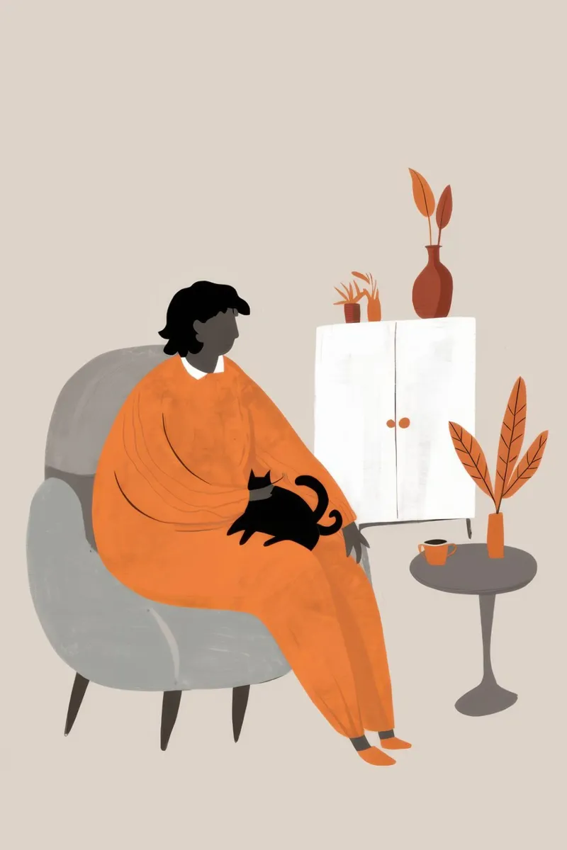 Riposo mattutino felino poster da Solar Paint