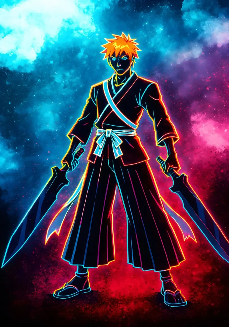 Soul Of Bleach Ichigo Kurosaki pellicola backlit da DGSoulheroes