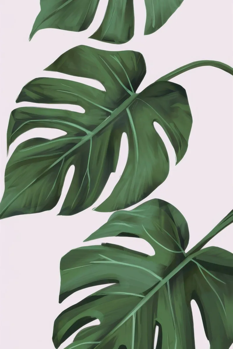 Foglie rigogliose di Monstera pellicola backlit da Frosh Pallete