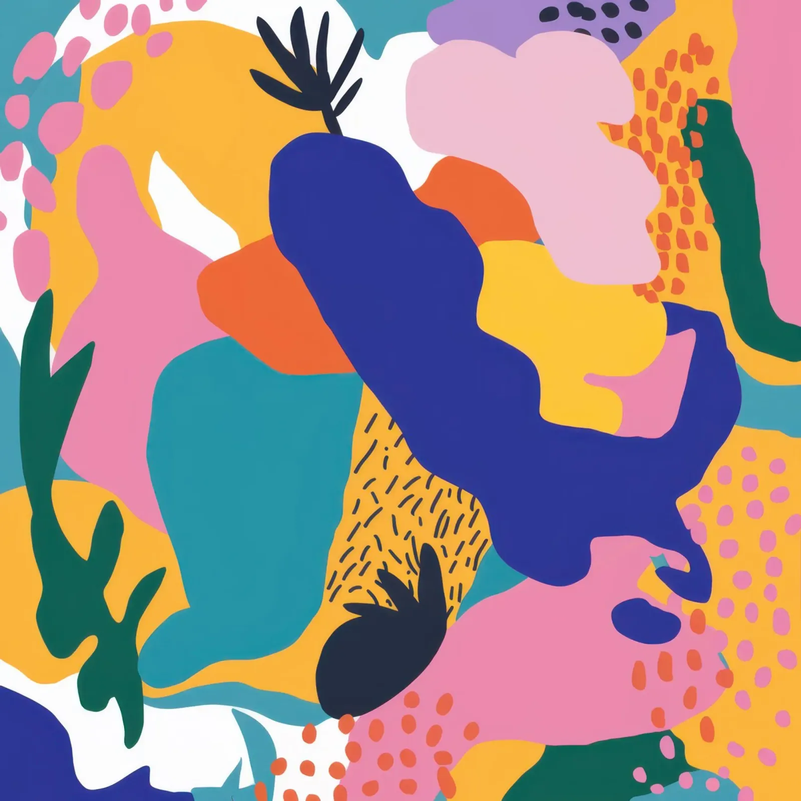 Forme umane cromatiche poster da Frosh Pallete