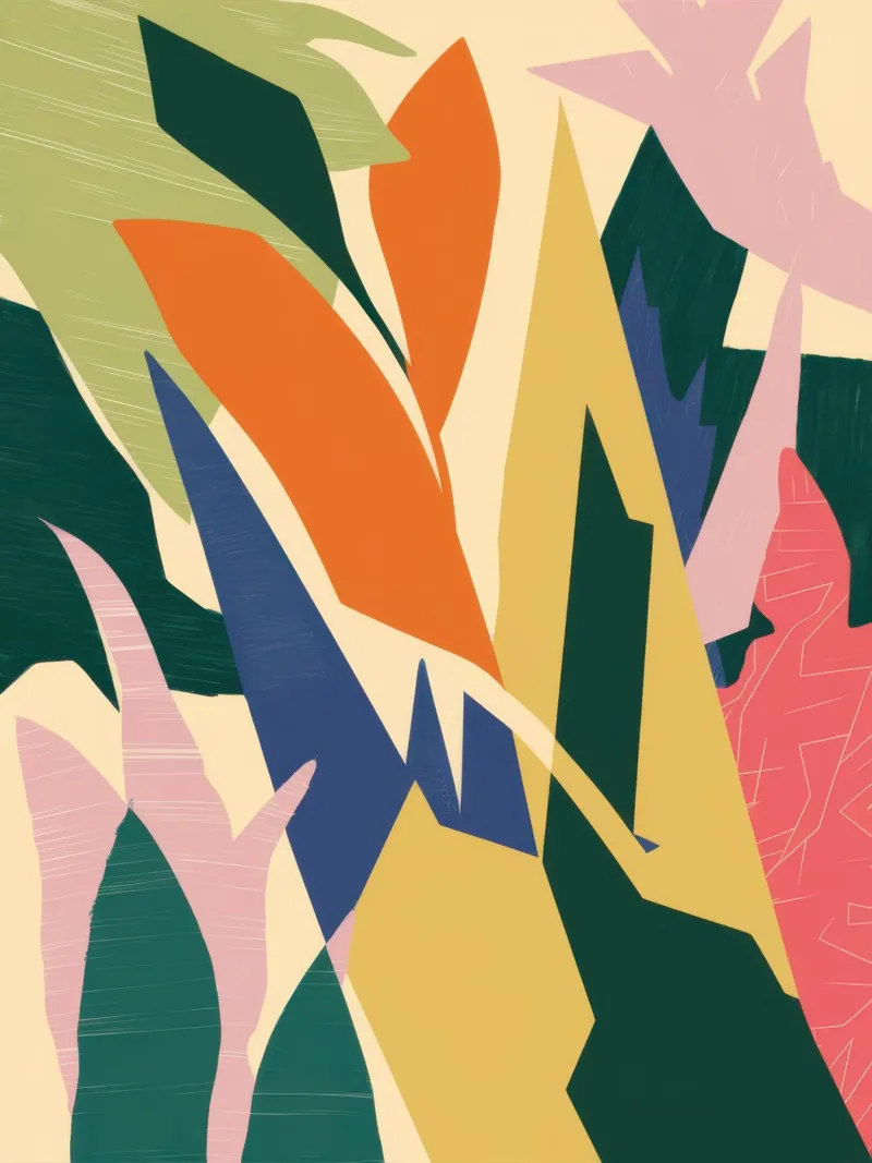 Forme botaniche in grassetto plexiglass da Solar Paint