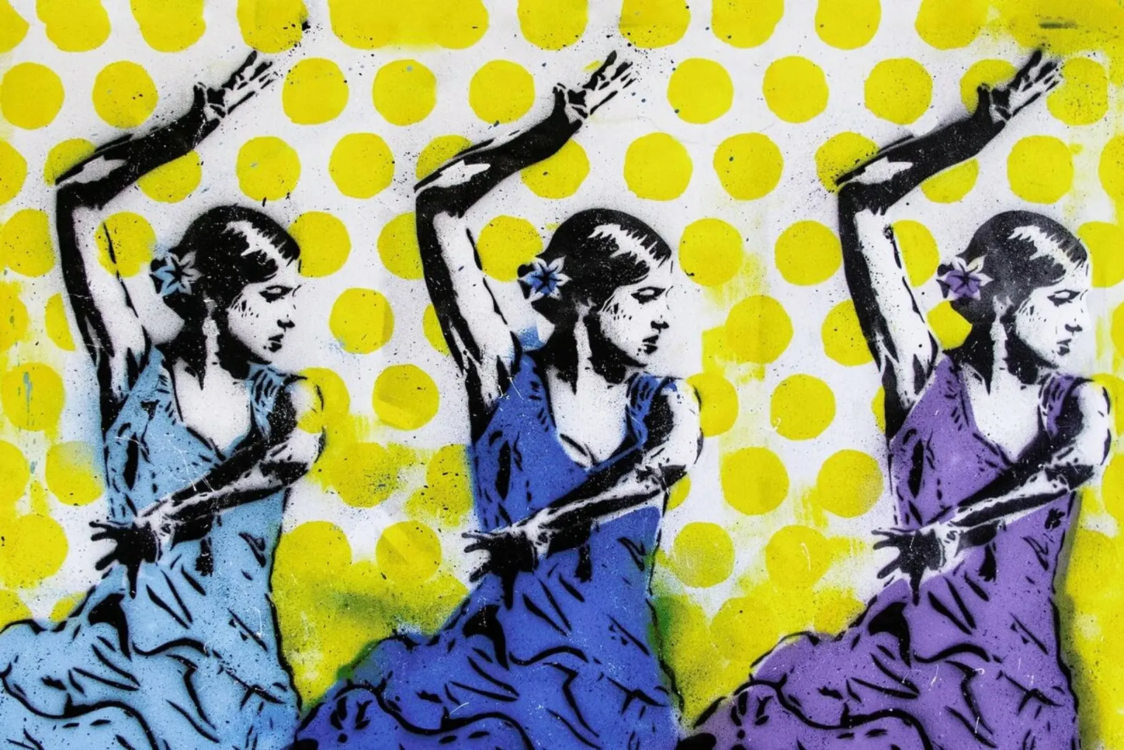 Las Tres poster con telaio in alluminio da Tameo