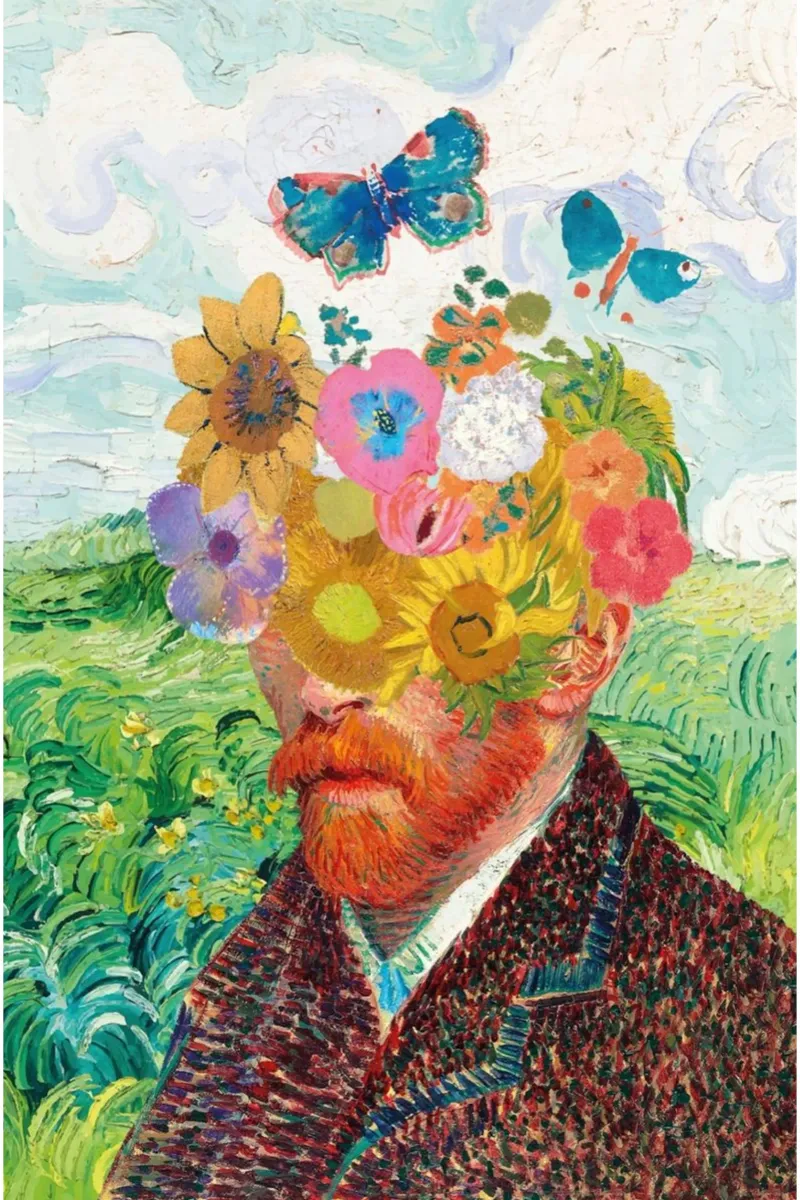 Beautiful Artistic Man Flower poster by https://www.juniqe.com/uk/shop/Henndraws