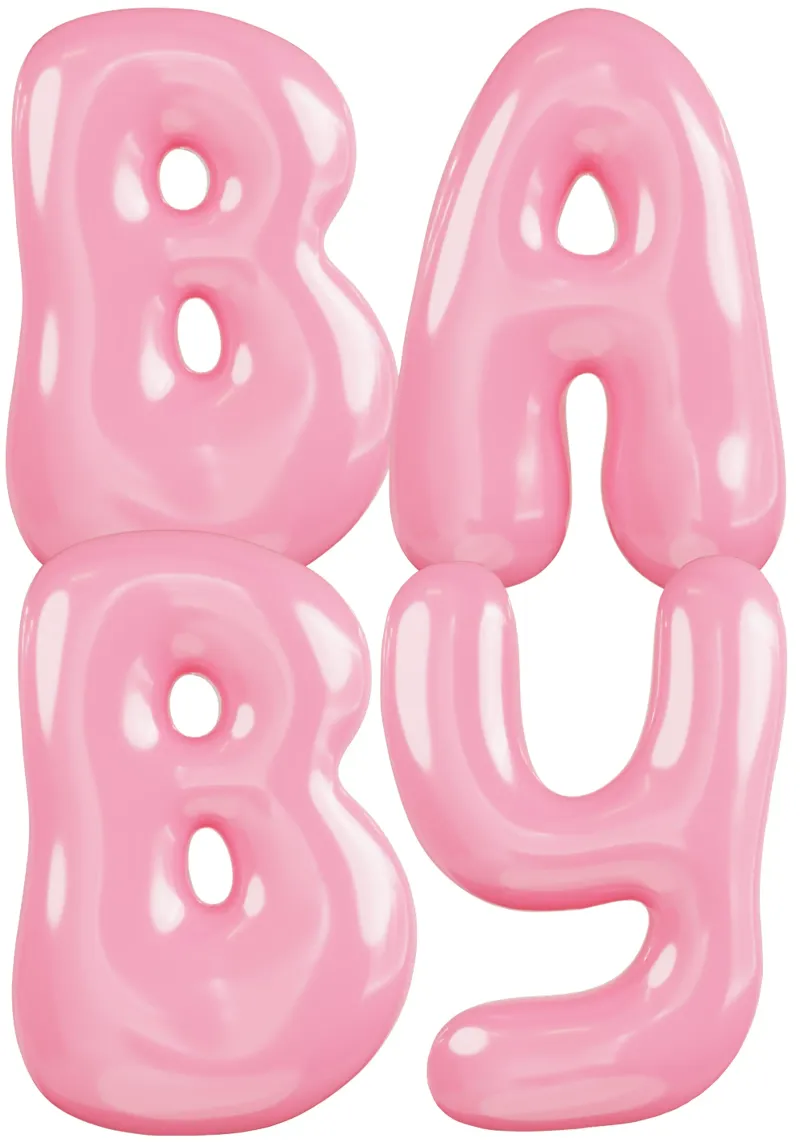 BABY Statement Bild Rosa tela con Cornice a cassetta da Yaso Design & Art