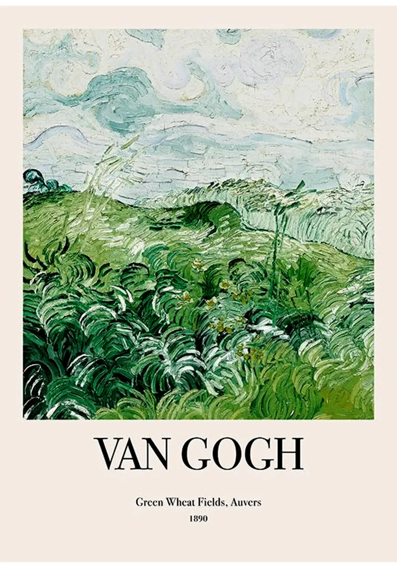 Popular Art By Van Gogh poster with aluminum frame by https://www.juniqe.com/uk/shop/Henndraws