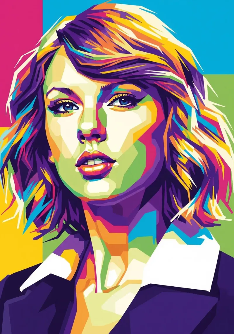 Taylor Swift - WPAP art style (3) poster de Hantamrata