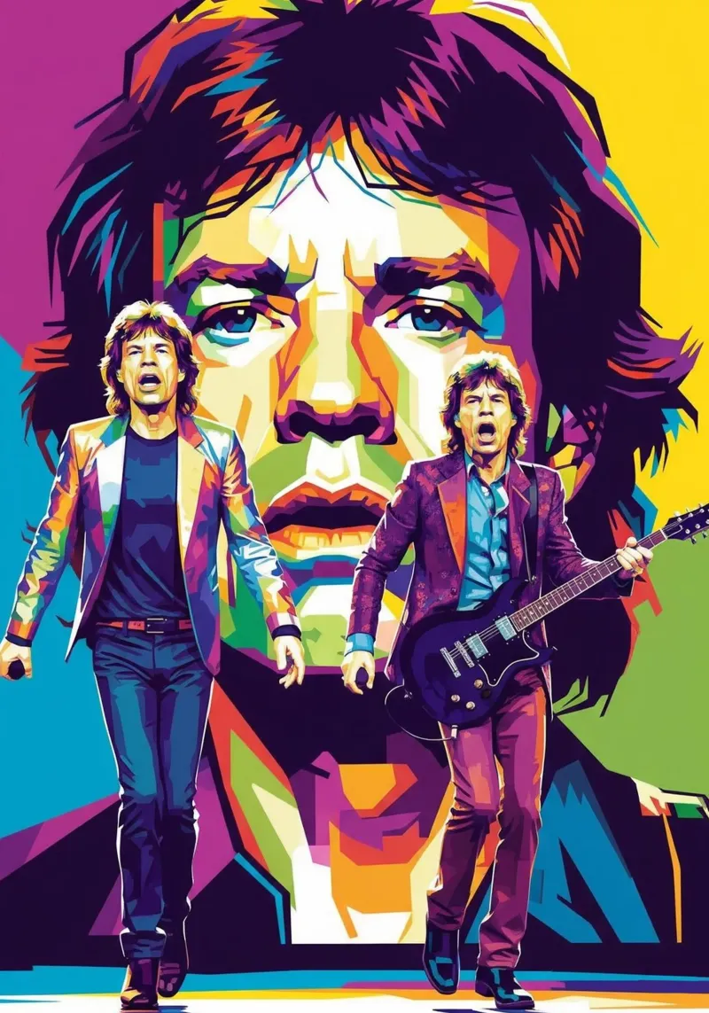 Mick Jagger performance (3) metacrilato de Hantamrata
