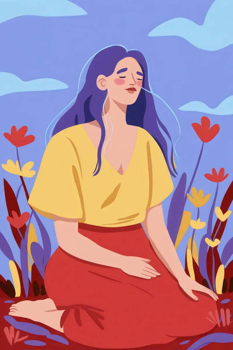Serene Floral Muse poster by Bring Haven