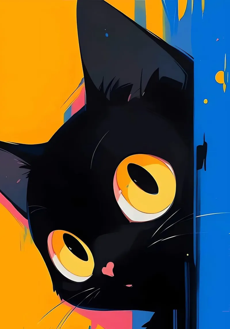 Cut Cat acrylic glass by Arjun