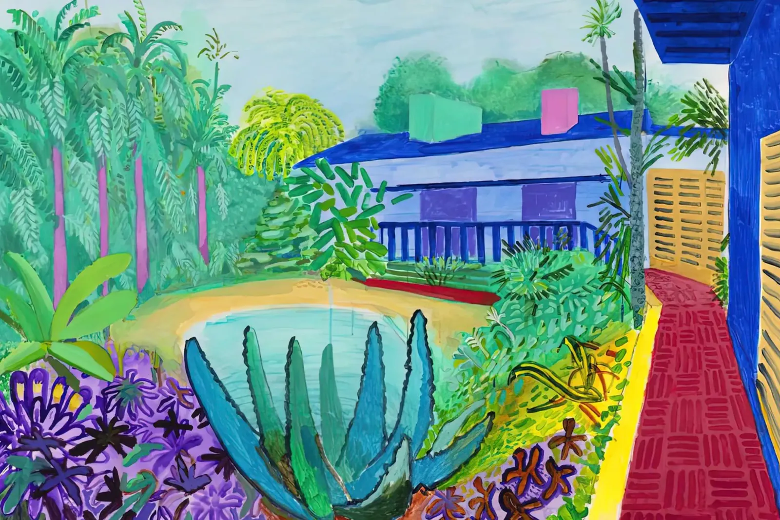 david hockney 45 alluminio dibond da LuppiLappi