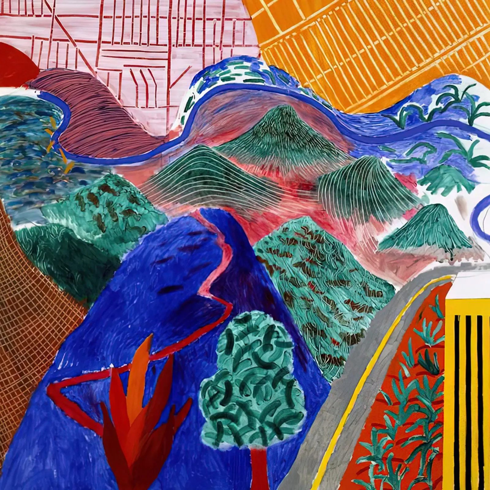 david hockney 50 alluminio dibond da LuppiLappi