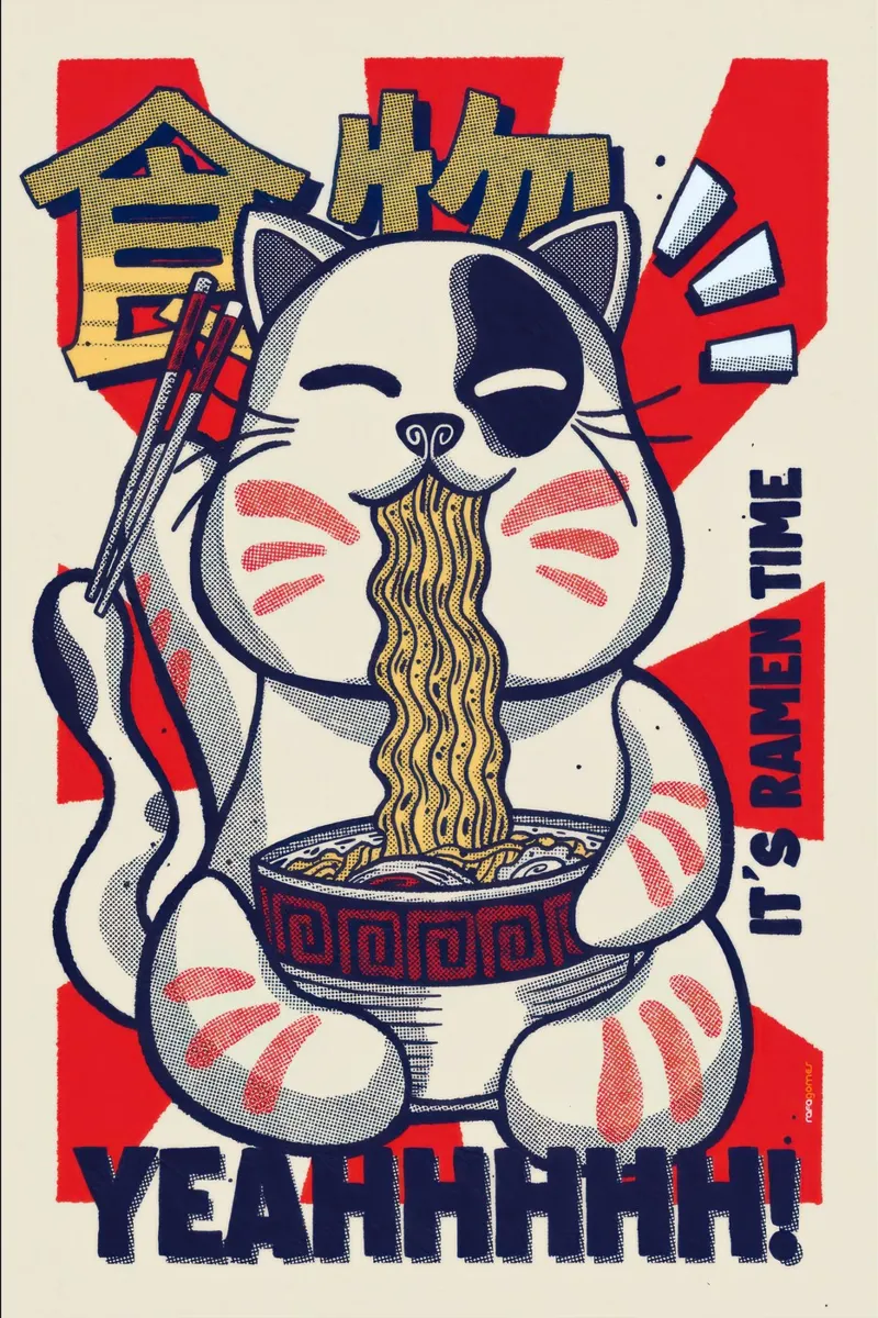 È l'ora del ramen pellicola backlit da mixmat