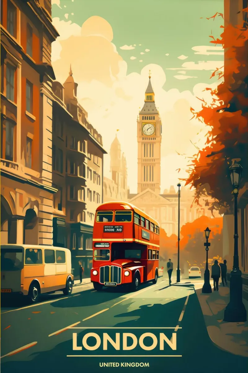 Londra - Viaggio d'epoca pellicola backlit da mixmat