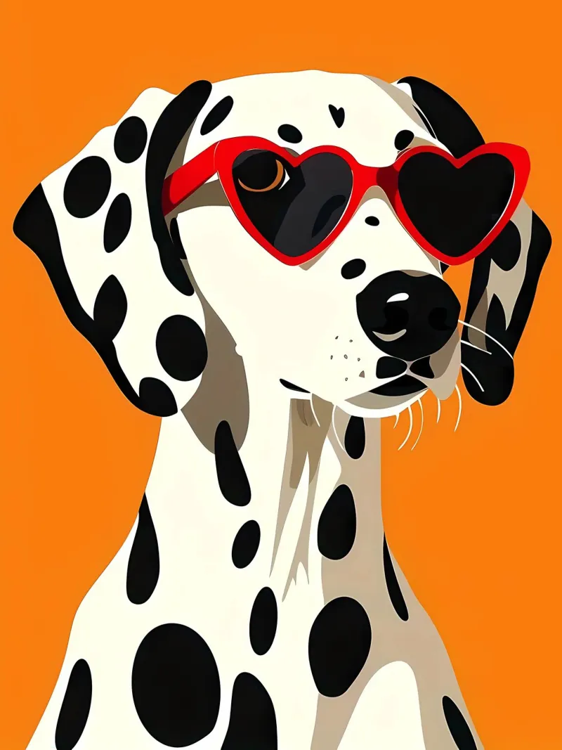 Arte dei dalmata pellicola backlit da Brayan