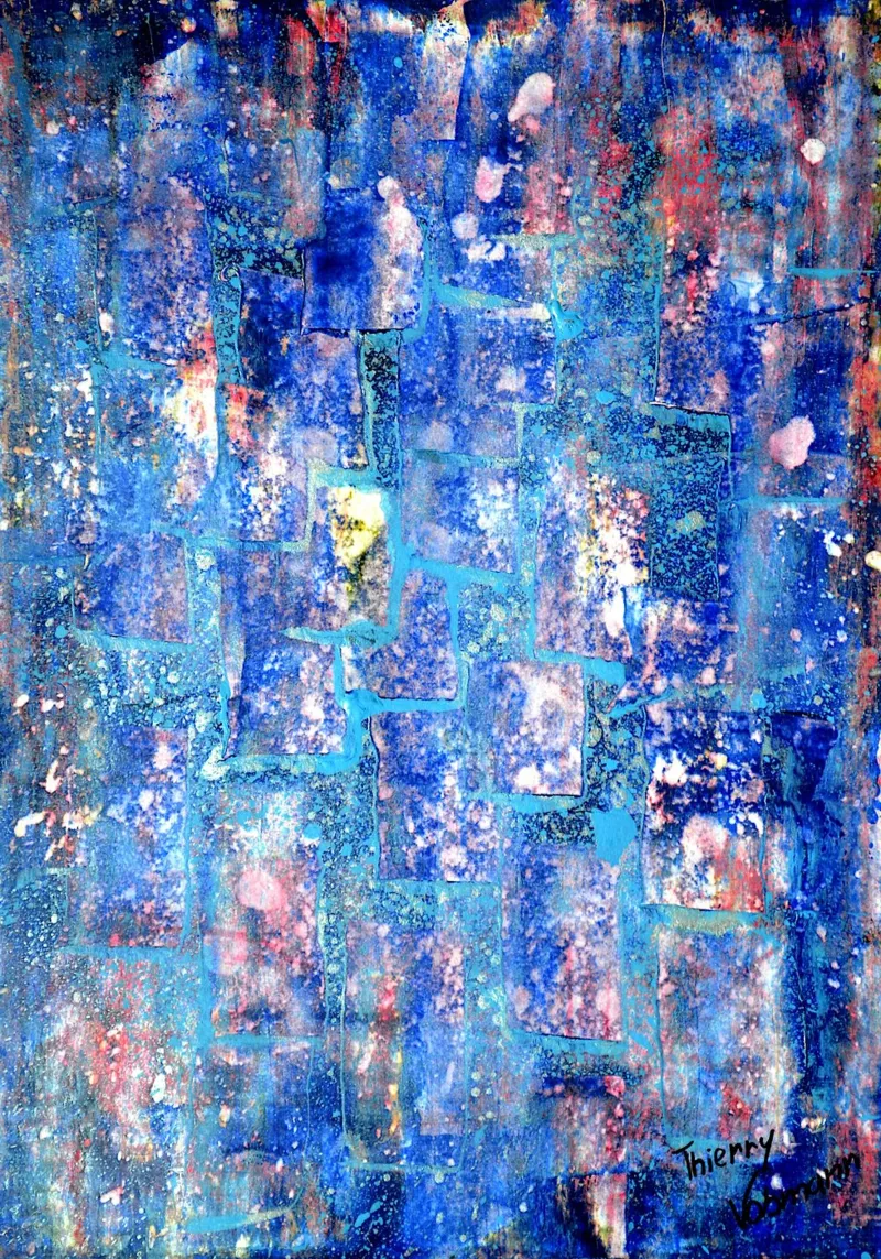 Inspired by Hans Hofmann 6. pellicola backlit da Thierry Vobmann Abstract painting