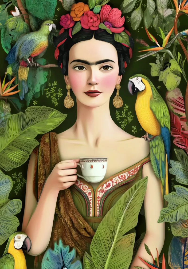 Frida – La Reina del Paraíso canvas by Clara August