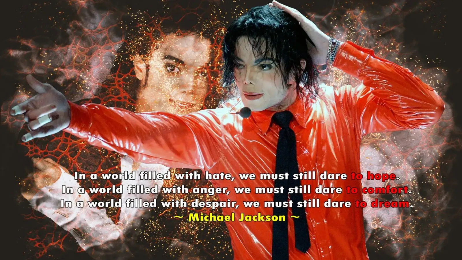 Michael Jackson In un mondo plexiglass da Abasa Inaraya