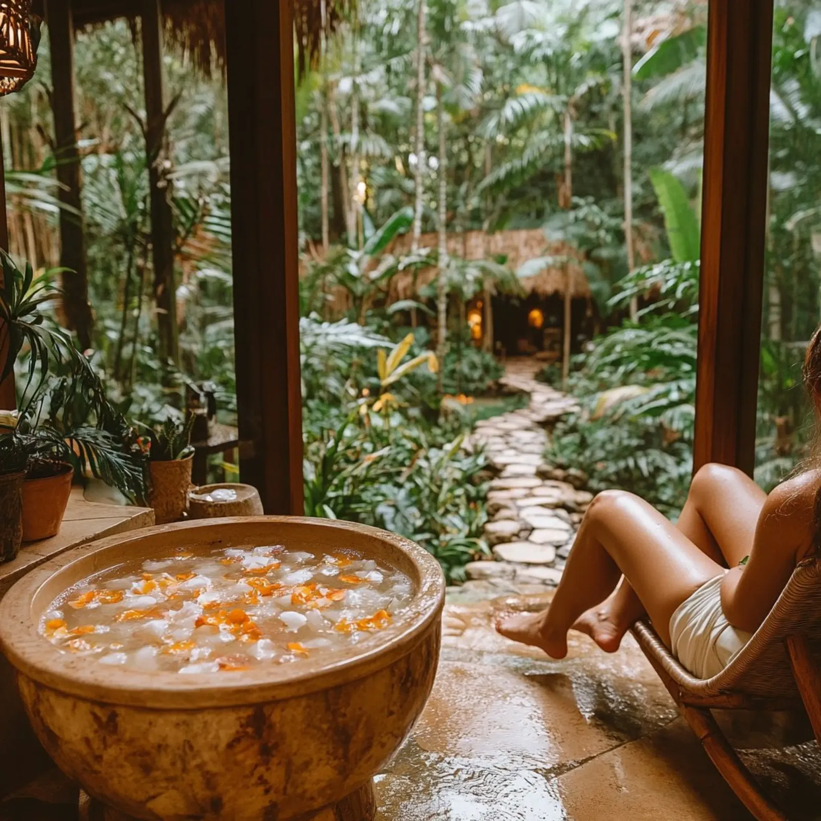 Bali Serenity Rituals poster con telaio in legno da Wanderlust Vibes