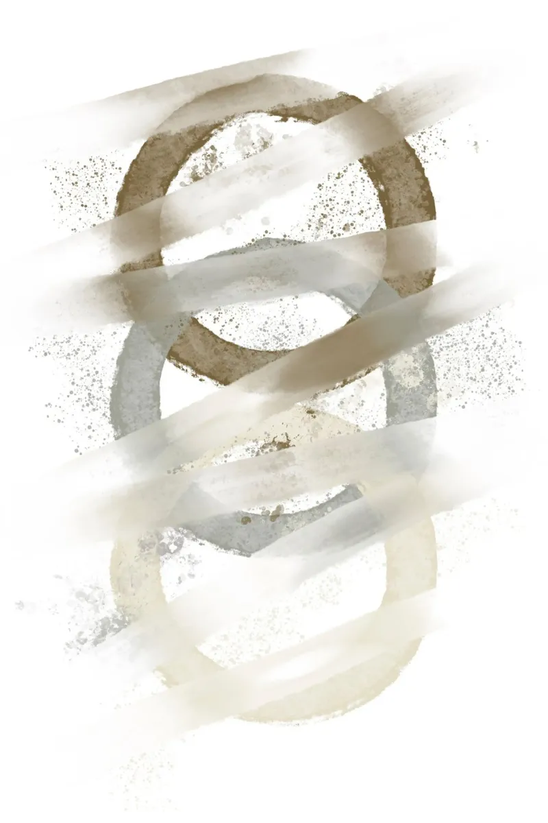 Ethereal Ring Trio canvas by vintageshop