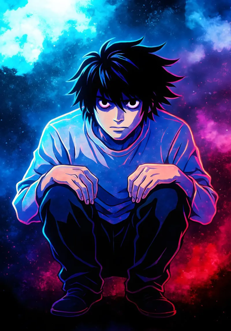 Soul Of Death Note L pellicola backlit da DGSoulheroes