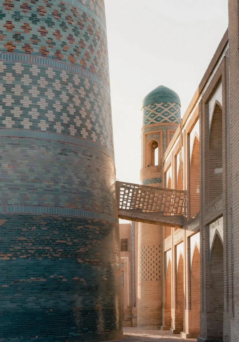 Alba e tessere di mosaico turchese in Uzbekistan tela con Cornice a cassetta da Kimberley Jekel Photography