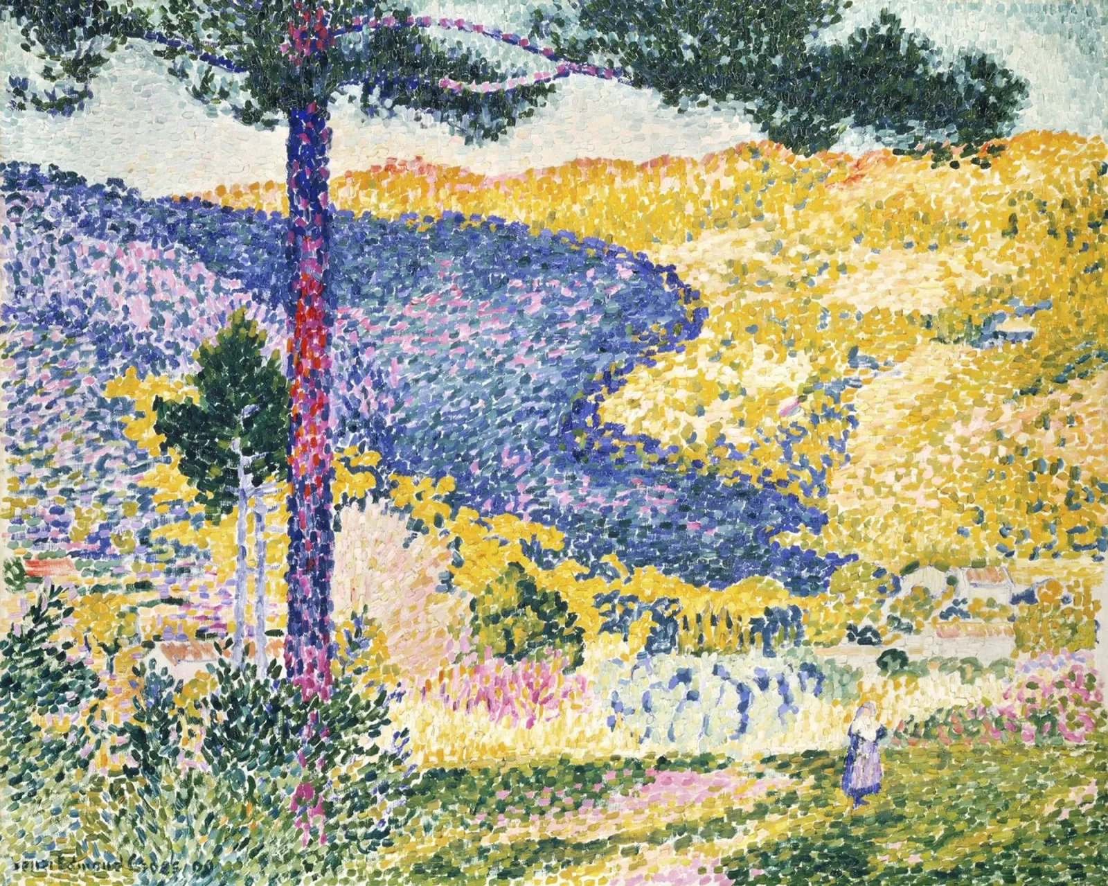 Valle con abeto; Sombra en la montaña (1909) lienzo de Art History