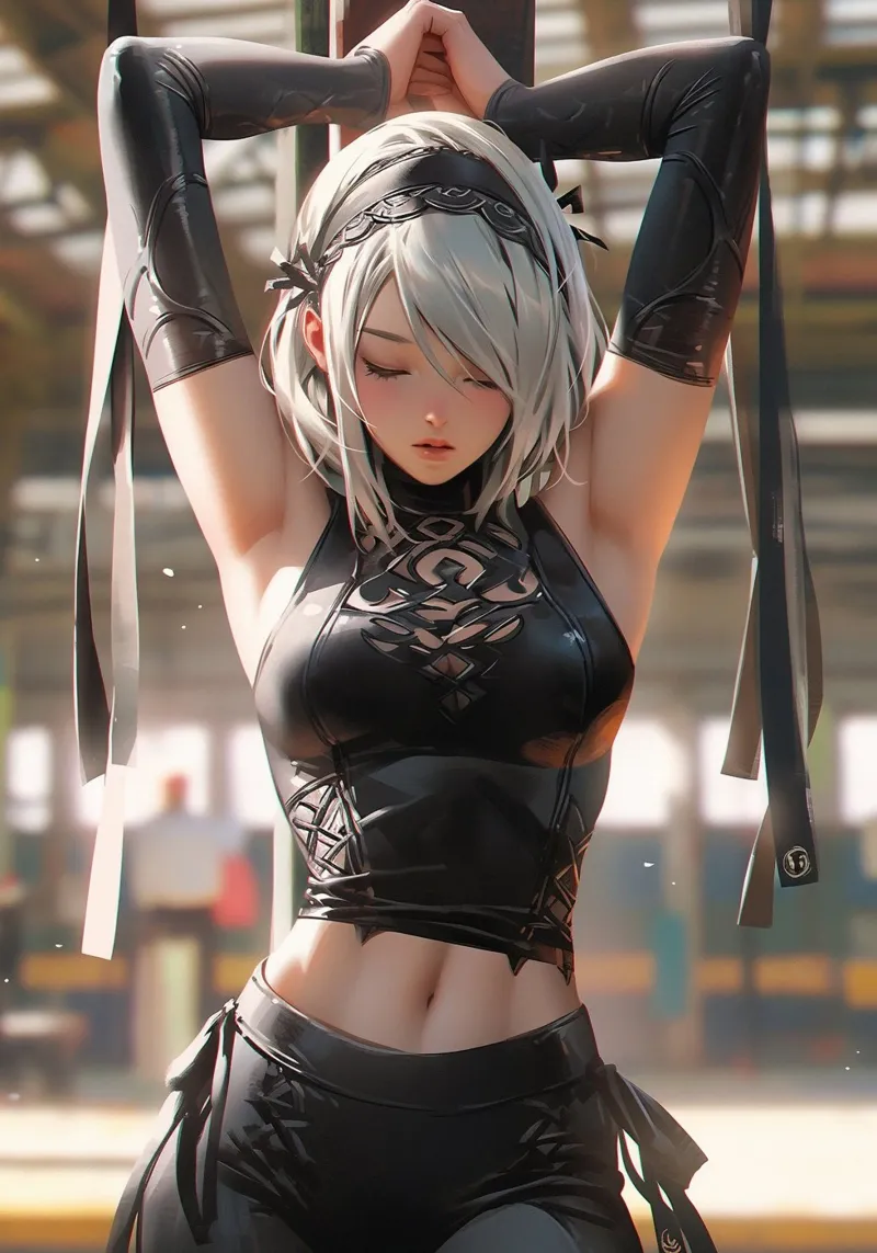 2B Nier Automata alluminio dibond da Fleur de Lys