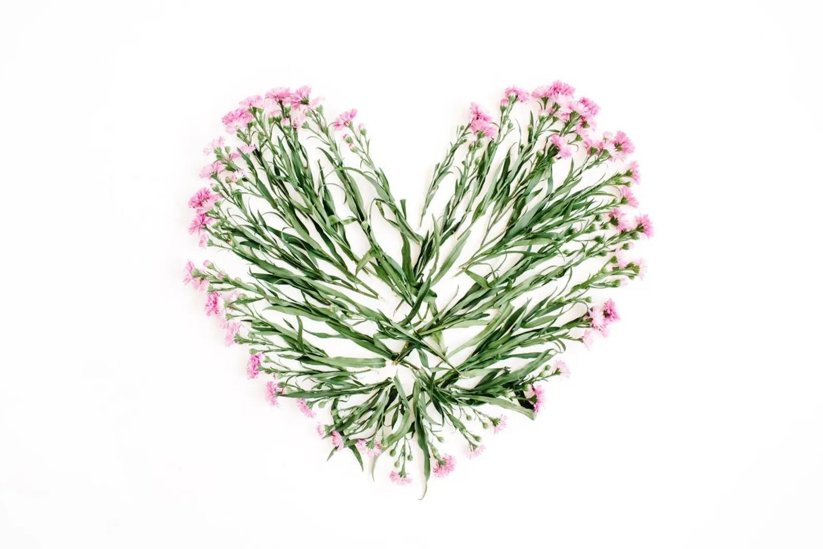Note floreali d'amore poster con telaio in alluminio da StillVibe Home
