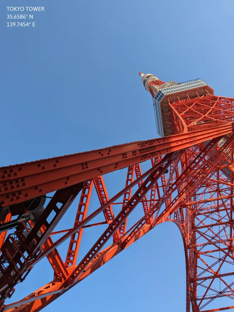 Tokyo Tower - Twisted View canvas with Floater frame by Studio Wanderlust