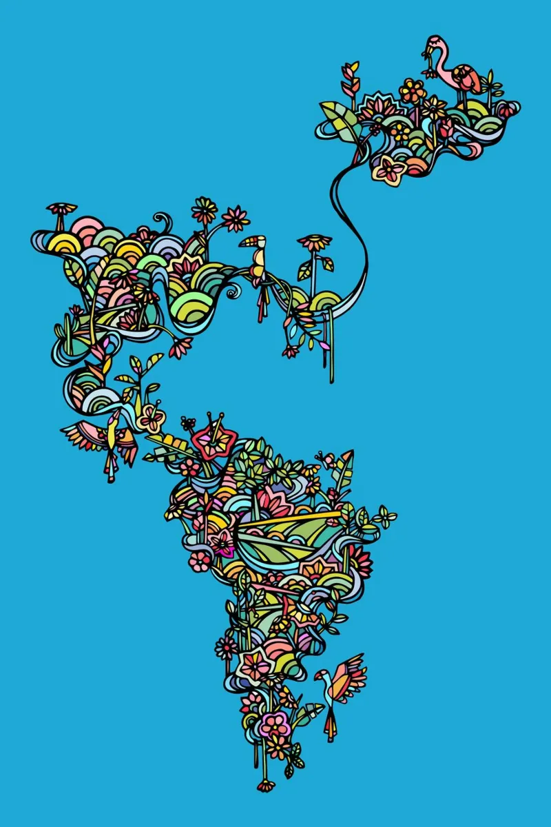 Tropicale poster con telaio in plastica da Ninhol