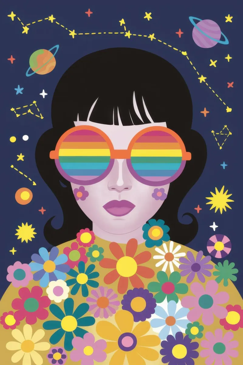 Sguardo cosmico dell'arcobaleno alluminio dibond da Frosh Pallete