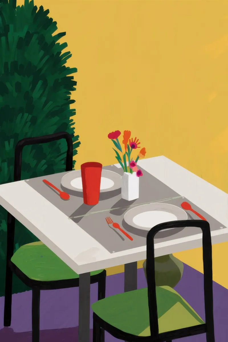 Terrazza del crepuscolo Immobile carta hahnemühle da Line Fable