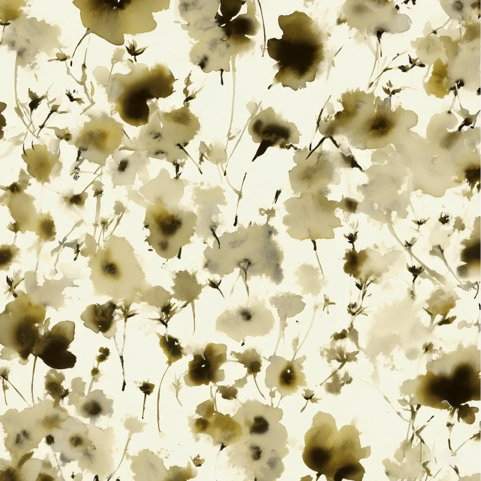 Deriva del fiore pallido poster con telaio in alluminio da Sophia Calder Studio