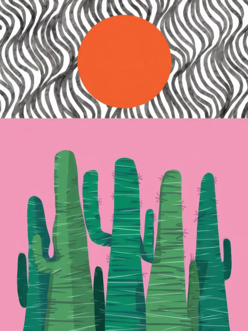 Cactus pop art poster da Frosh Pallete