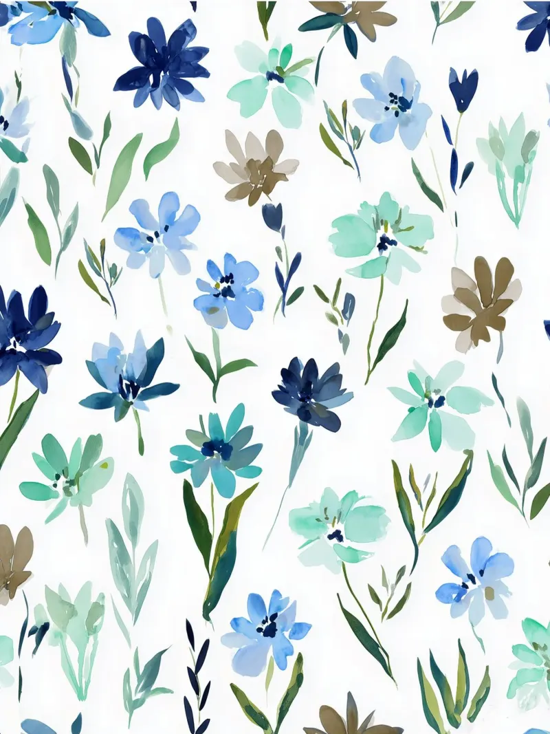 Deriva di primavera poster con telaio in alluminio da Sophia Calder Studio