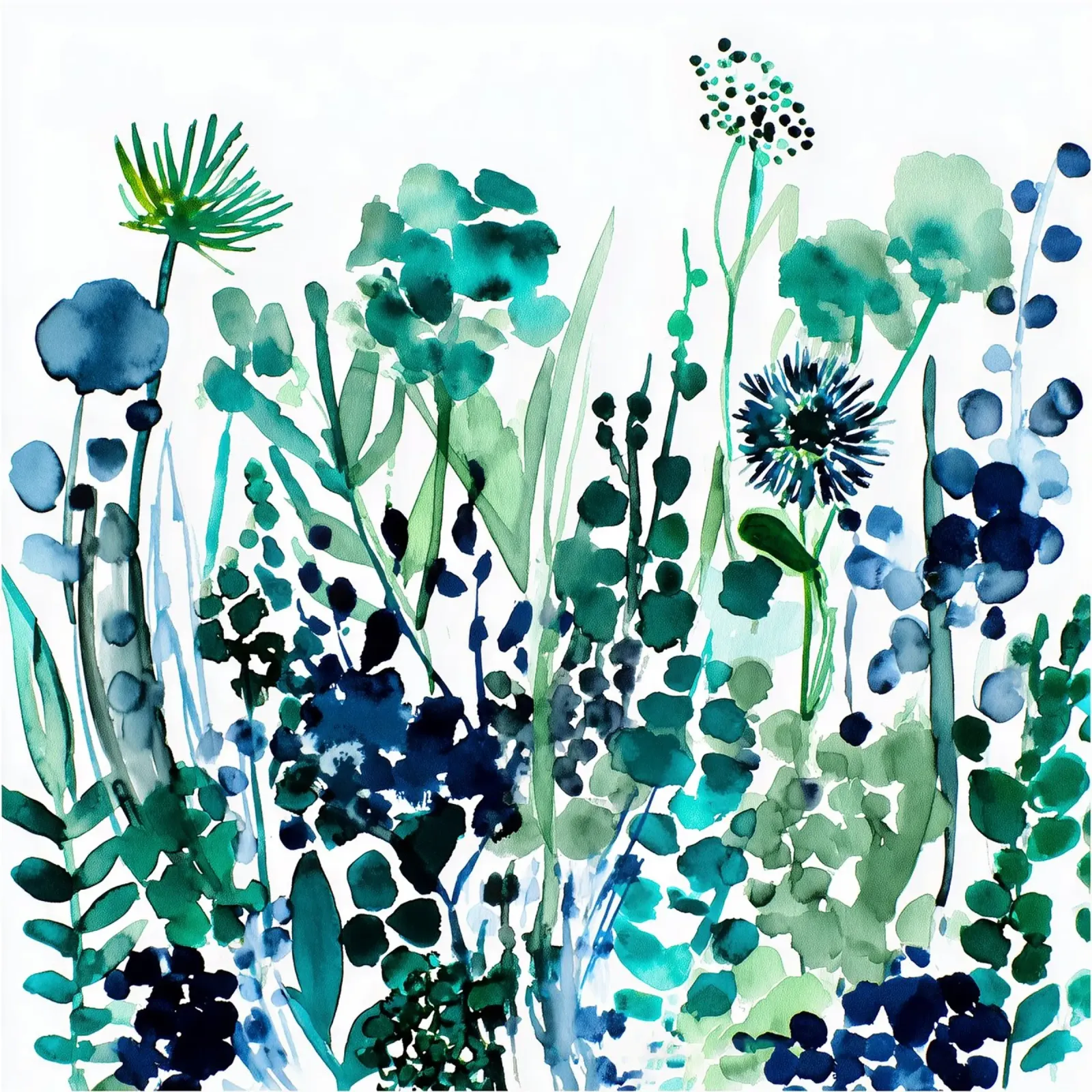 Wilde groei canvas met Baklijst van Sophia Calder Studio