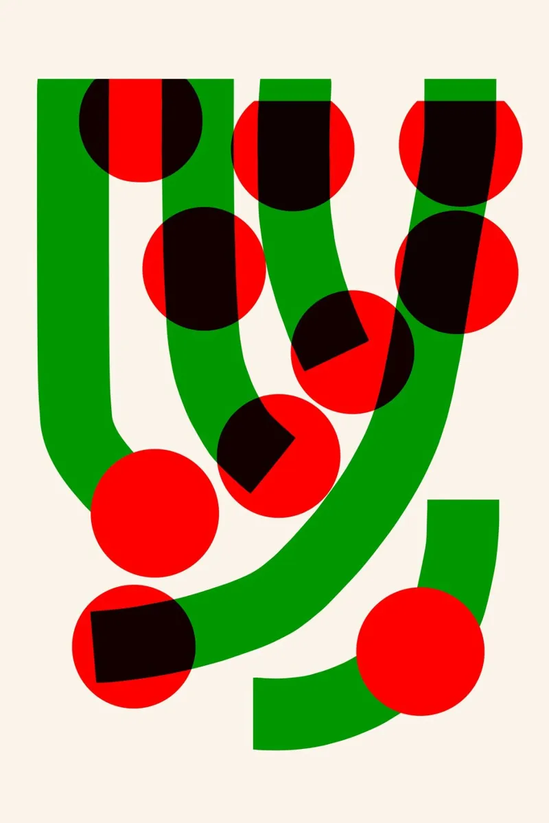 Abstracto de hierba verde hahnemühle de Fox & Velvet