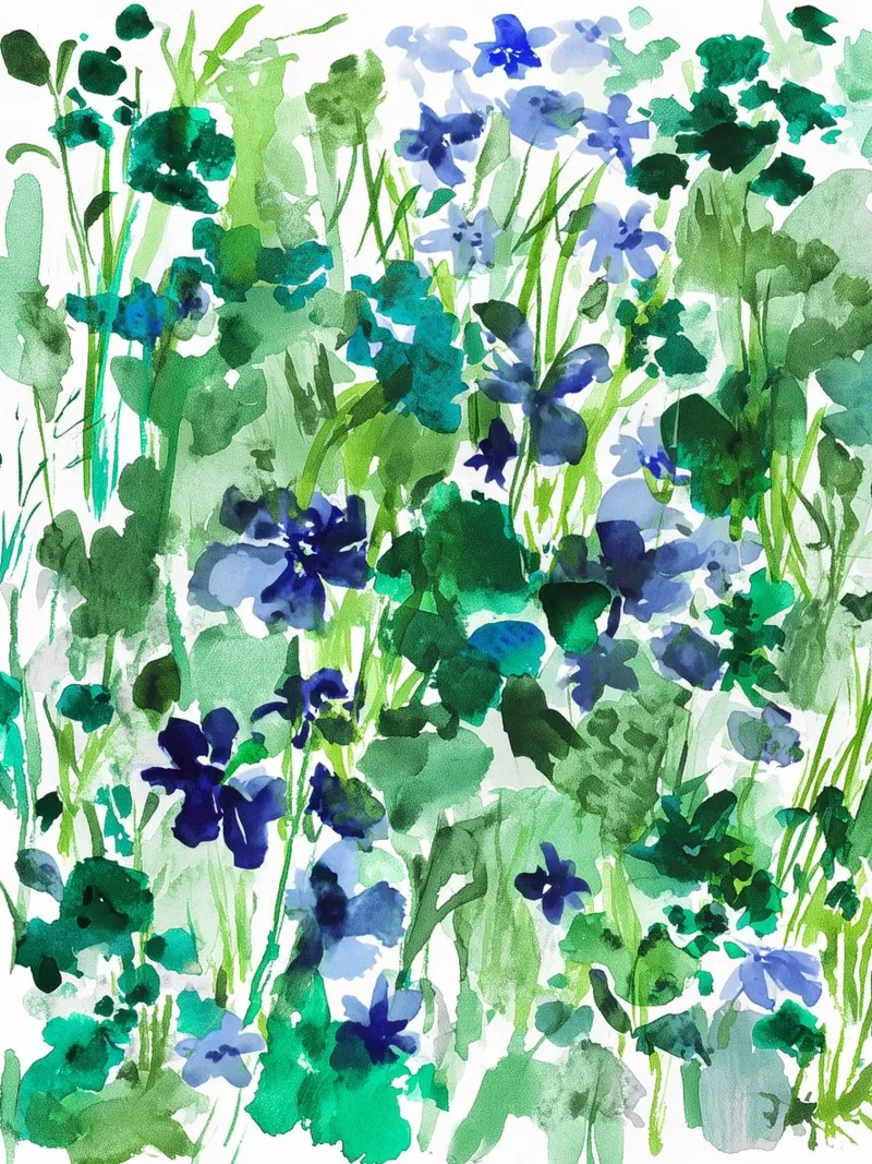 Nella boscaglia poster con telaio in alluminio da Sophia Calder Studio