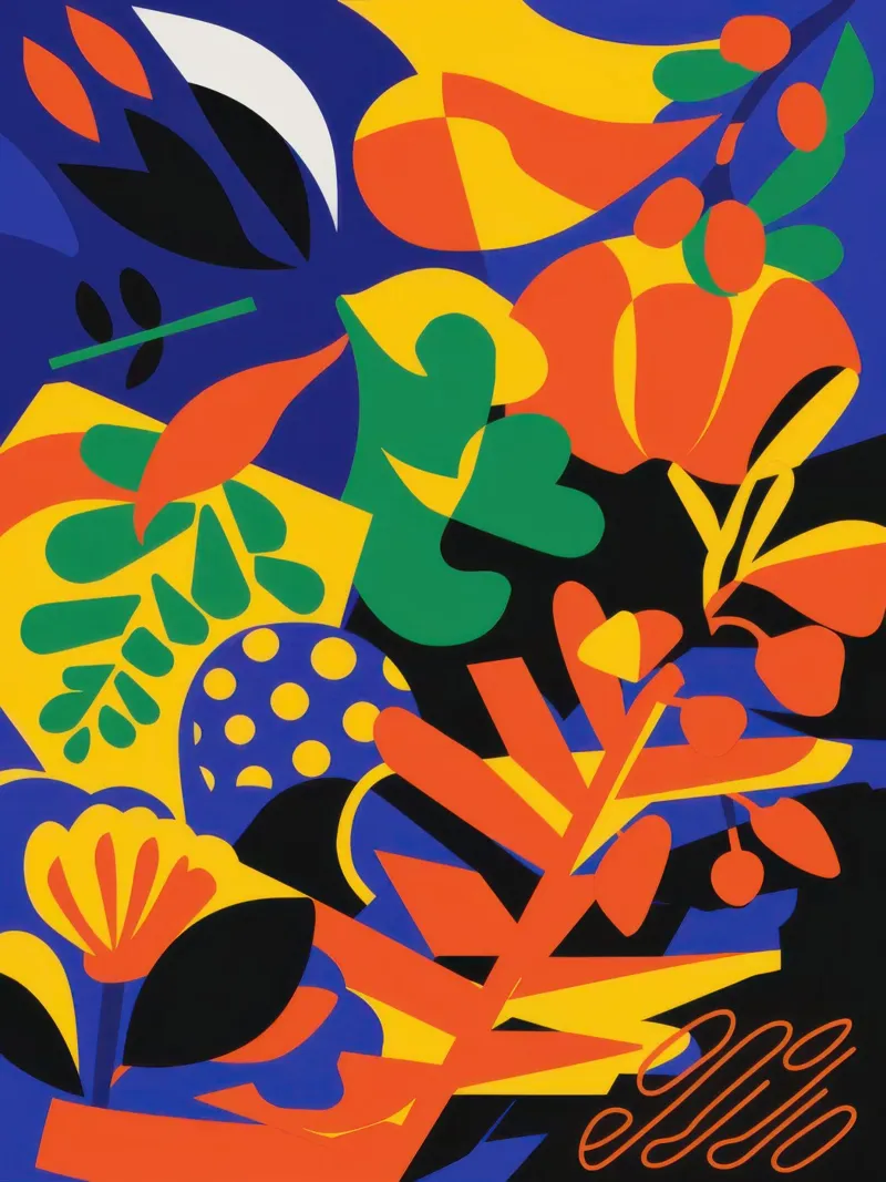 Fauvist Jungle Blaze alluminio dibond da Solar Paint