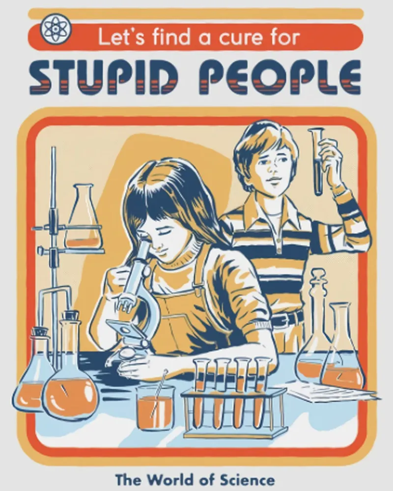 Una cura per le persone stupide pellicola backlit da eugene shop