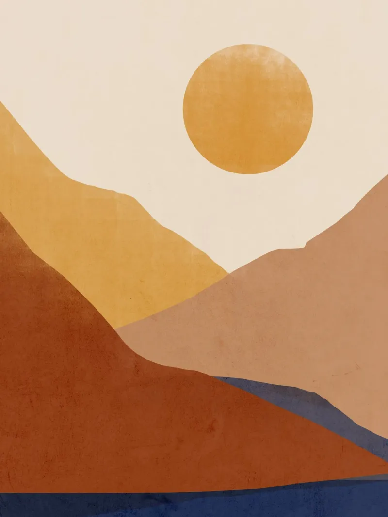 Paisaje abstracto moderno metacrilato de LeaDArt