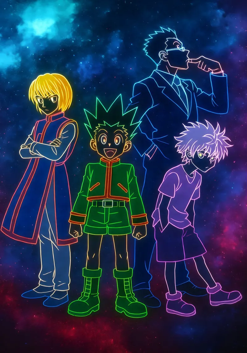 Soul Of hunter x hunter poster con telaio in legno da DGSoulheroes